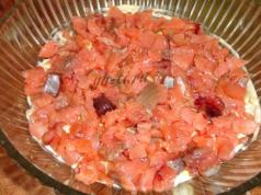 Рецепты приготовления салатов с красной рыбой