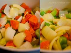 Vegetable decoctions and preparation of borscht, soups and cabbage soup