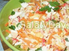 Salad recipes with crab sticks